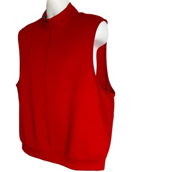 Golf America Red 1/4 Zip Vest Men's Large NEW - Picture 5 of 10